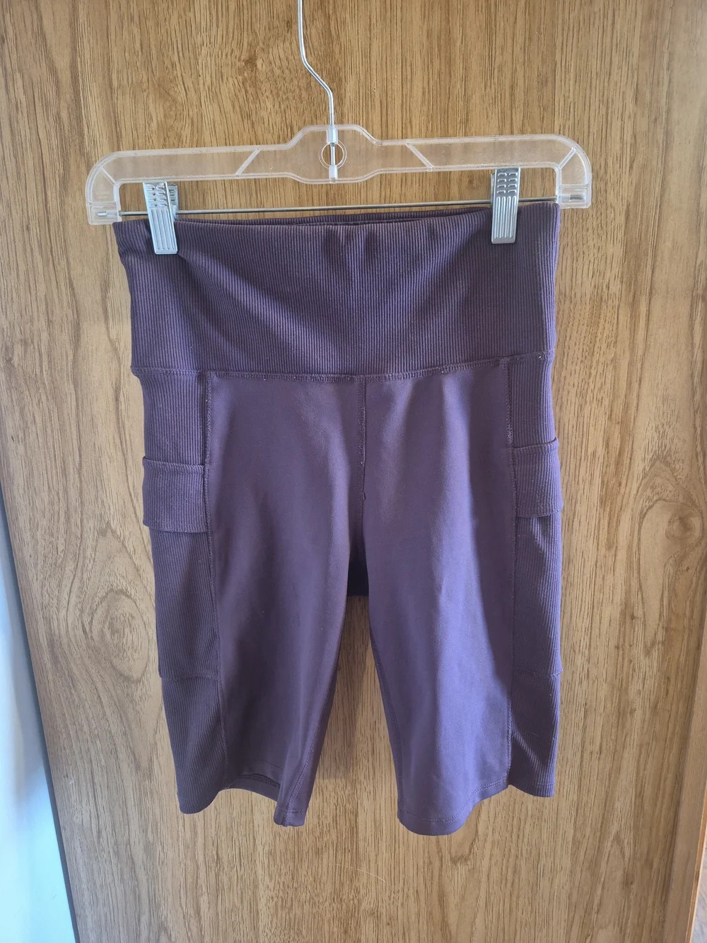 Zobha High-Waist Bike Shorts — Deep Plum